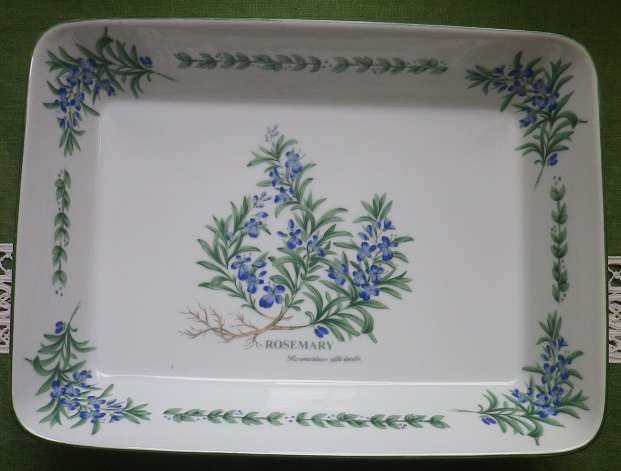 Wiesenthal, Germany Large Baking dish. "Rosemary" Pattern. Microwave & dishwasher safe