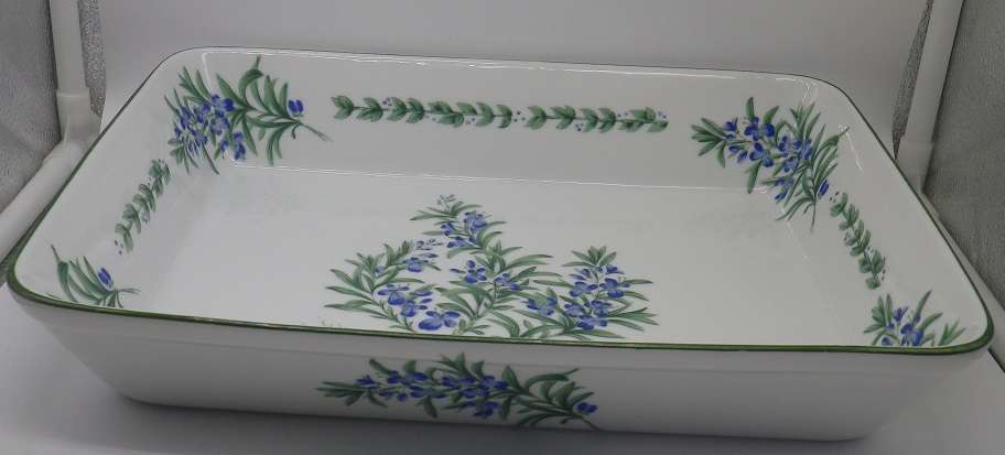 Wiesenthal, Germany Large Baking dish. "Rosemary" Pattern. Microwave & dishwasher safe