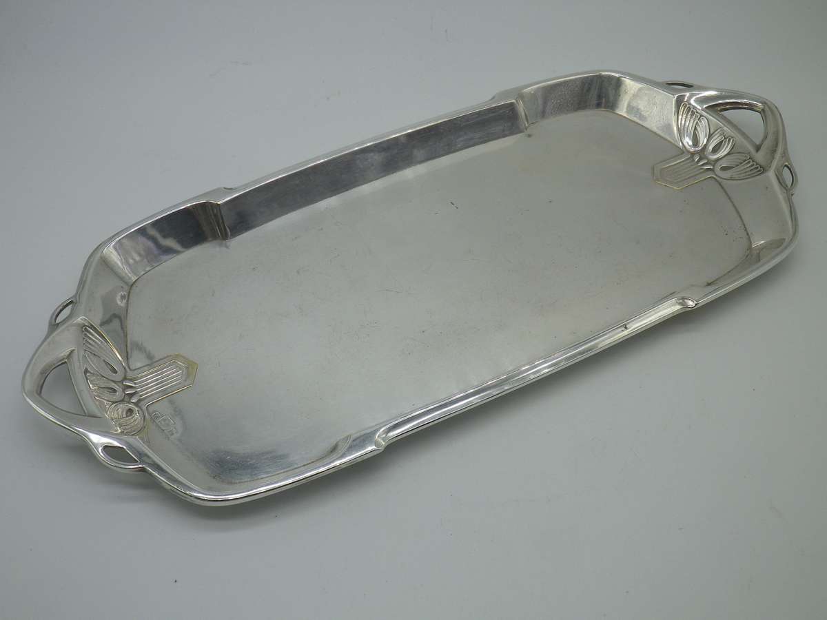 WMF Silver Plated Art Nouveau small tray. 29 x 13cm. Germany