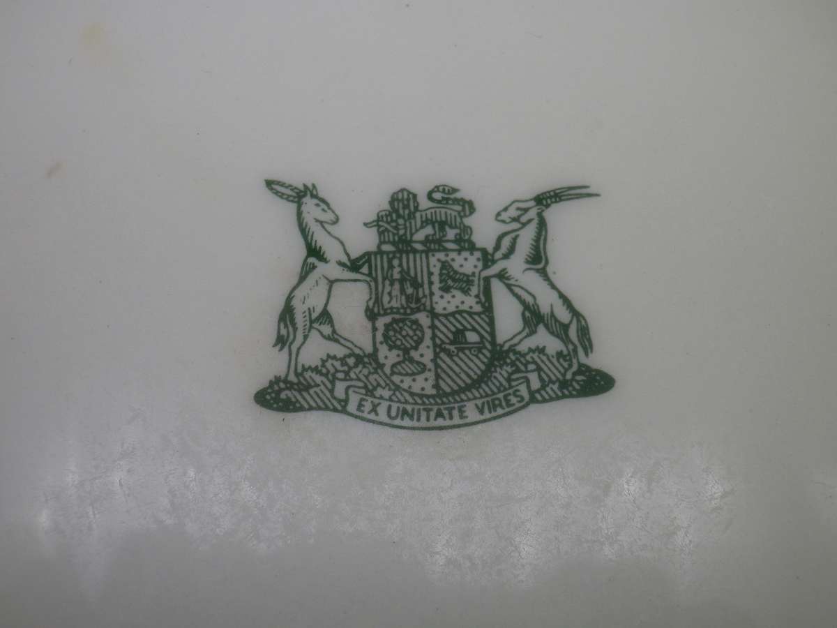 Old SA Railways Side Plate. Continental China.