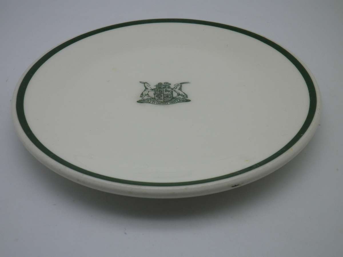 Old SA Railways Side Plate. Continental China.