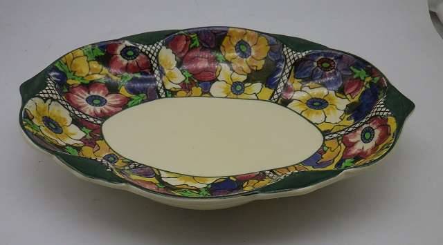 ROYAL DOULTON OVAL BOWL ANEMONE PATTERN OVAL BOWL D5856