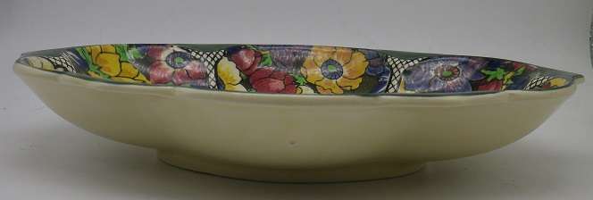 ROYAL DOULTON OVAL BOWL ANEMONE PATTERN OVAL BOWL D5856