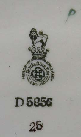 ROYAL DOULTON OVAL BOWL ANEMONE PATTERN OVAL BOWL D5856