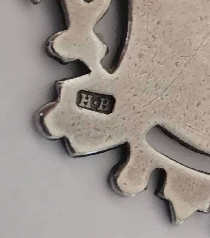 Hallmarked Sterling Silver Large Fob Medal.  Birmingham, 1900. 10.47 g 4x3cm