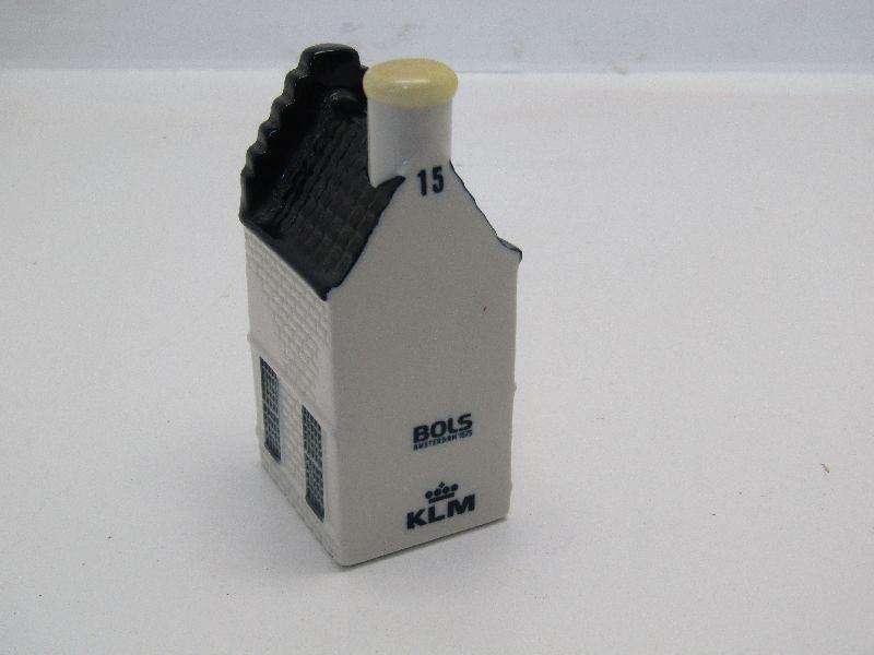 KLM Bols Delft Miniature house. no 15. Sealed with contents