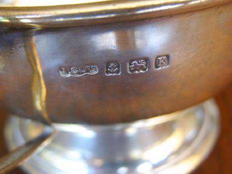 HALLMARKED STERLING SILVER CREAMER. Birmingham 1934. Joseph Gloster. 103g 13.8x 6cm