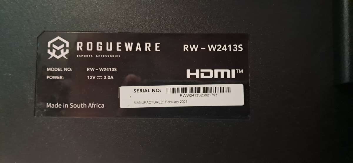 ROGUEWARE 24 W2413S 75HZ FREESYNC FHD 1080P Gaming Monitor