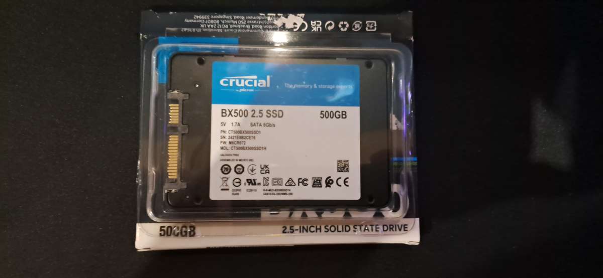 Crucial BX500 500GB 3D NAND SATA 2.5" SSD