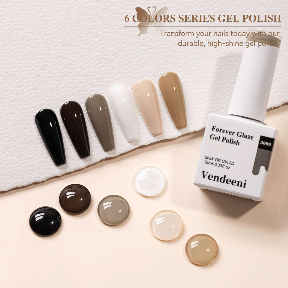 10ml Vendeeni Hema/TPO Free Gel Polish Set
