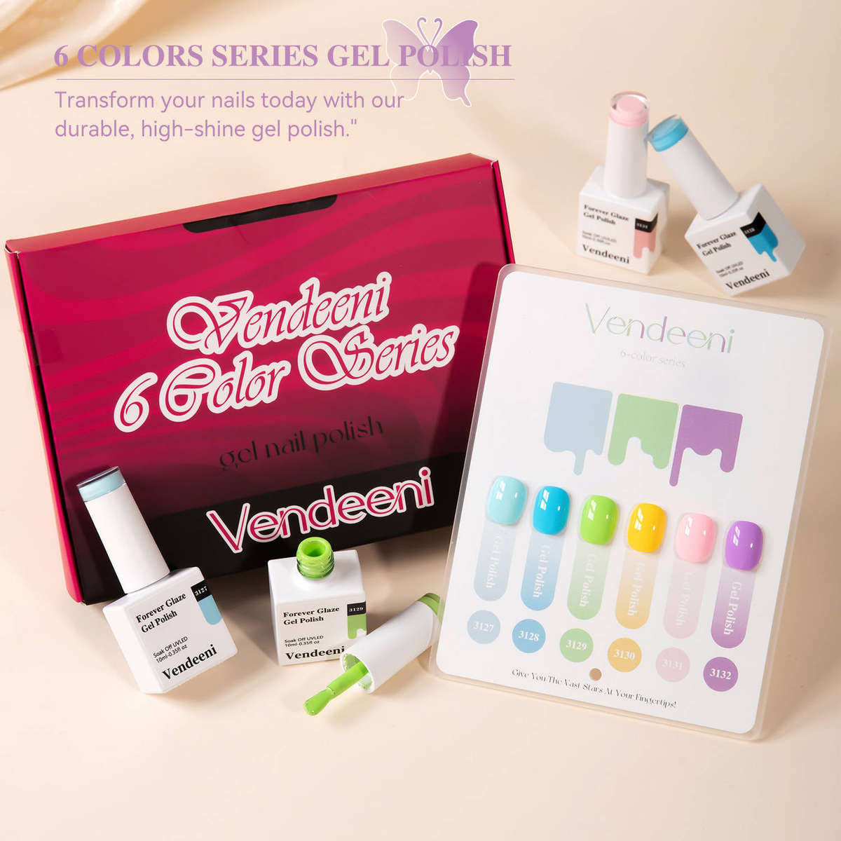 10ml Vendeeni Hema/TPO Free Gel Polish Set