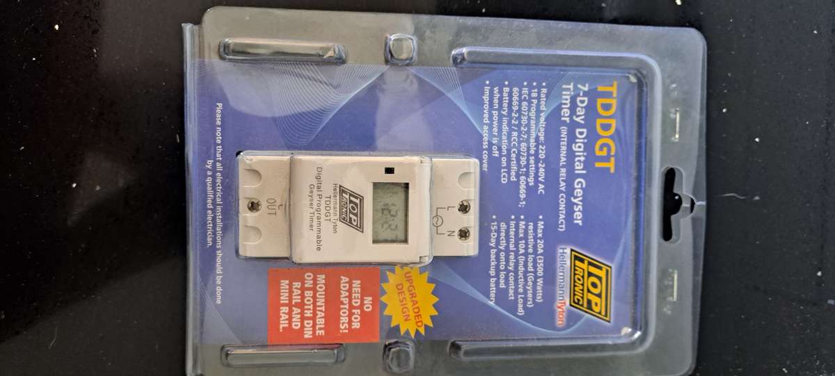 7-Day Digital Geyser/Pool Timer TDDGT ( Brand New Sealed)
