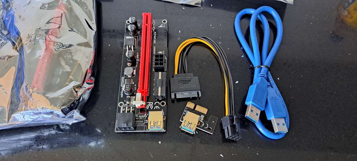 5 x PCI-E Riser Cards Brand New Sealed