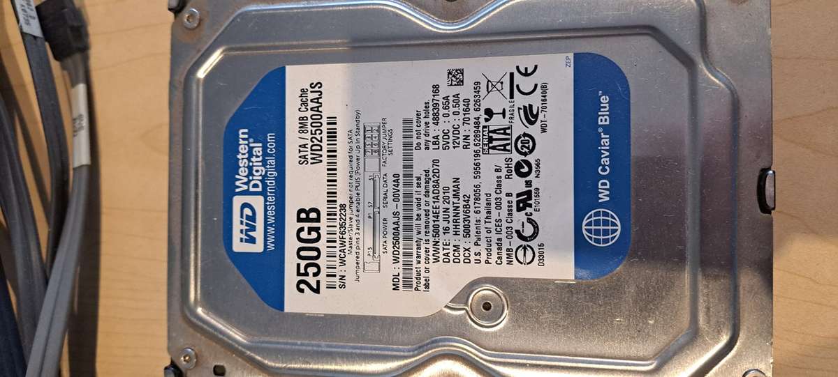 2 x Sata Hard Drives + DVD RW + 10 x Long Sata Cables