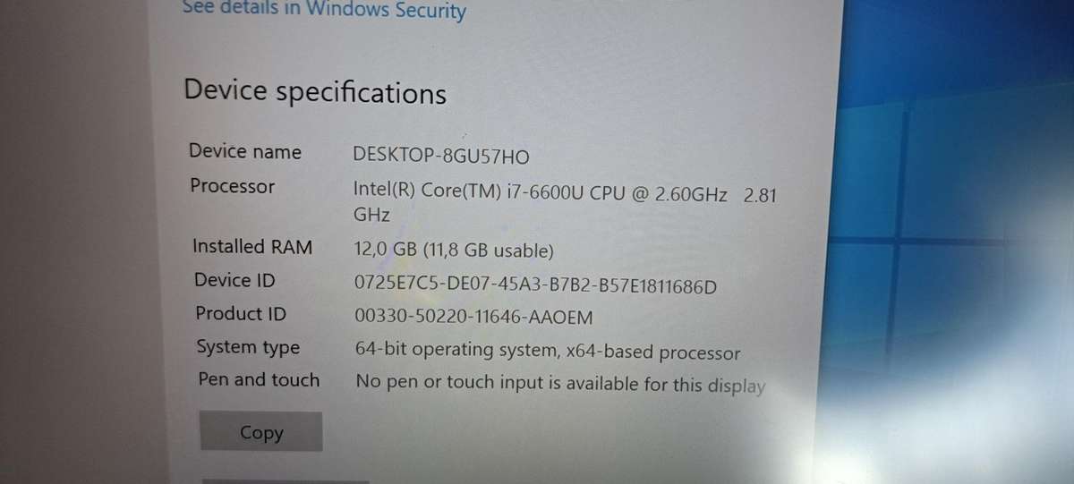 Lenovo T460S Laptop