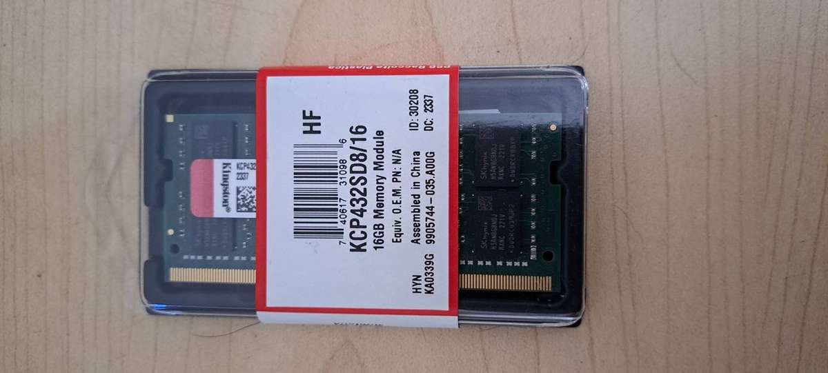 1 x 16GB Kingston DDR4 3200MHZ Laptop Ram Brand new Sealed
