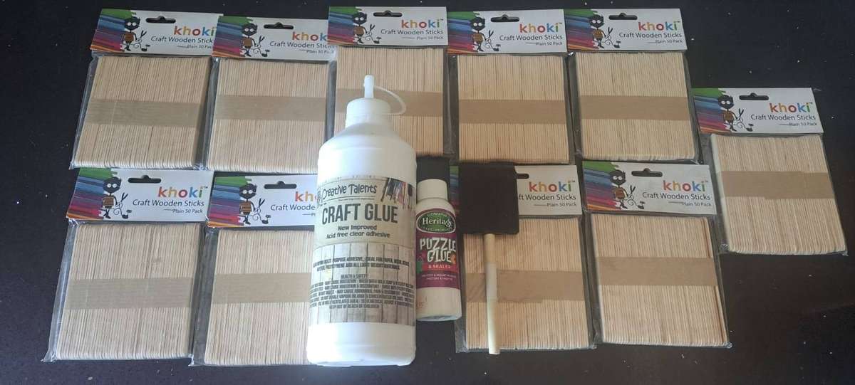 Grafting Glue + Puzzle Glue + Khoki ICE Cream Sticks Brand New