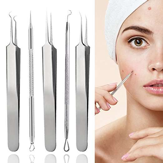 Blackhead Remover Kit Pimple Comedone Acne Extractor Removal Tool-Treatment