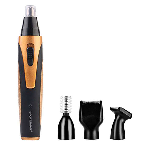 Nose Hair Trimmer Kit, 4 in 1 Rechargeable Nose Trimmer/ Beard Trimmer/ Sideburn Trimmer/ Eyebrow Tr