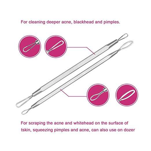 Blackhead Remover Pimple Comedone Extractor Tool Best Acne Removal Kit