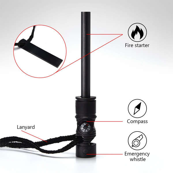 Multifunction Fire Starter Survival Magnesium Outdoor Kit