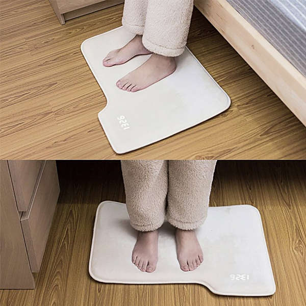 Alarm Clock for Heavy Sleepers,Rug Carpet Alarm Clock - Digital Display,Pressure Sensitive Alarm Clo