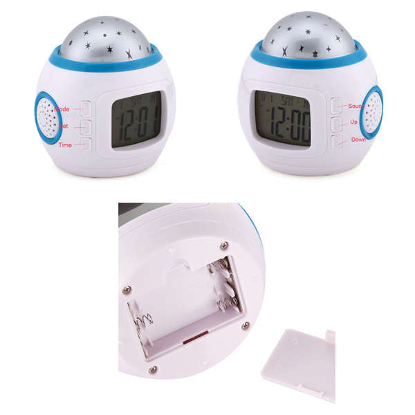 Sky Star Night Lighting Lamp,Star Light Projection Clock