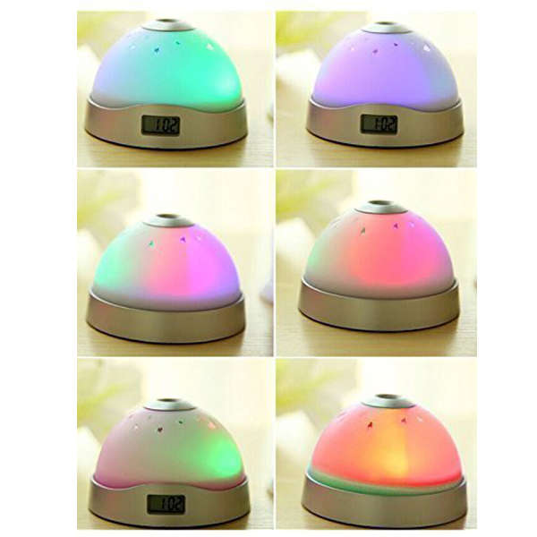 Alarm Clock - Moon & Stars Projection