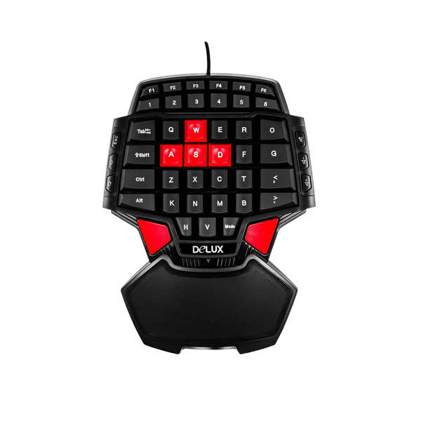 46-Key Wired Professional Singlehanded backlit Gaming Keyboard Mini Gaming Keypad Ergonomic Gamepad
