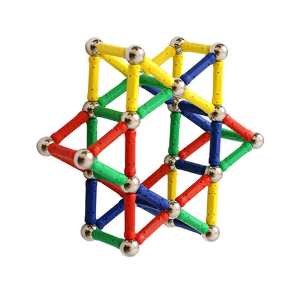 Magnetic Building Sticks Blocks Set - 84 Piece