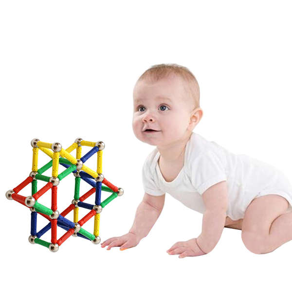 Magnetic Building Sticks Blocks Set - 84 Piece
