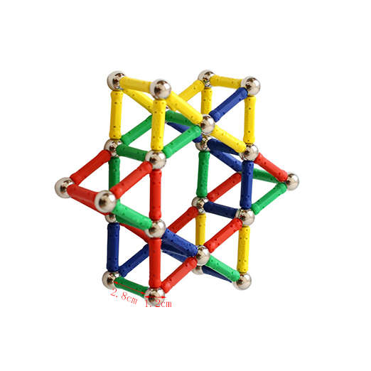 Magnetic Building Sticks Blocks Set - 84 Piece