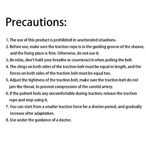 Over Door Cervical Traction Device Set