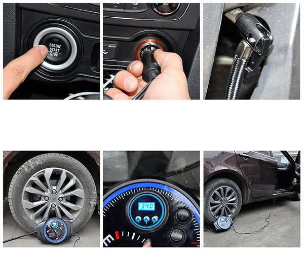 DC 12V Portable Air Compressor for Car