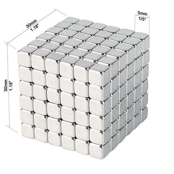 5mm Magnet Cubes - 222 Piece