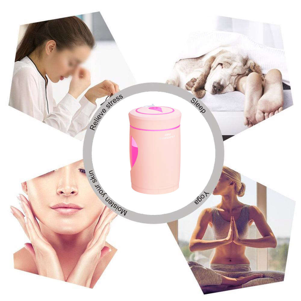 5 in 1 USB Woodpecker Multifunction Humidifier - Pink