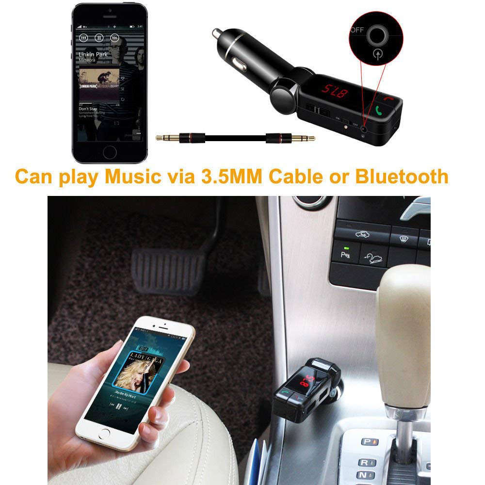 Wireless Car MP3 Player Bluetooth FM Transmitter Car Kit