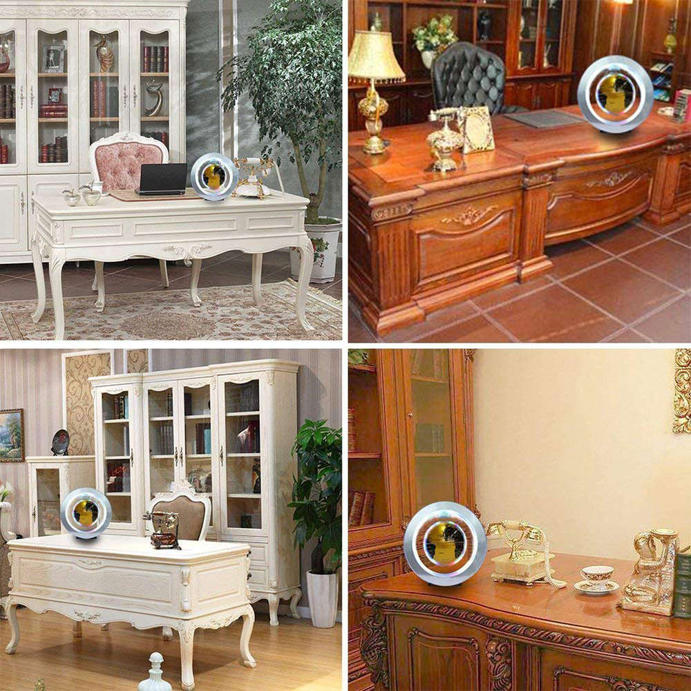 4Inch Floating Globe with LED Lights Magnetic Levitation - Gold