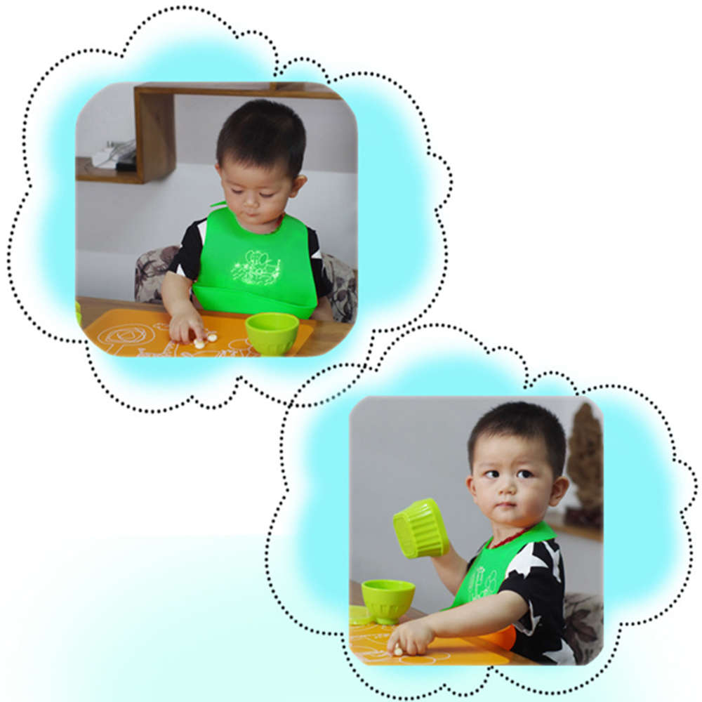 Soft Silicone Baby Bib - Green