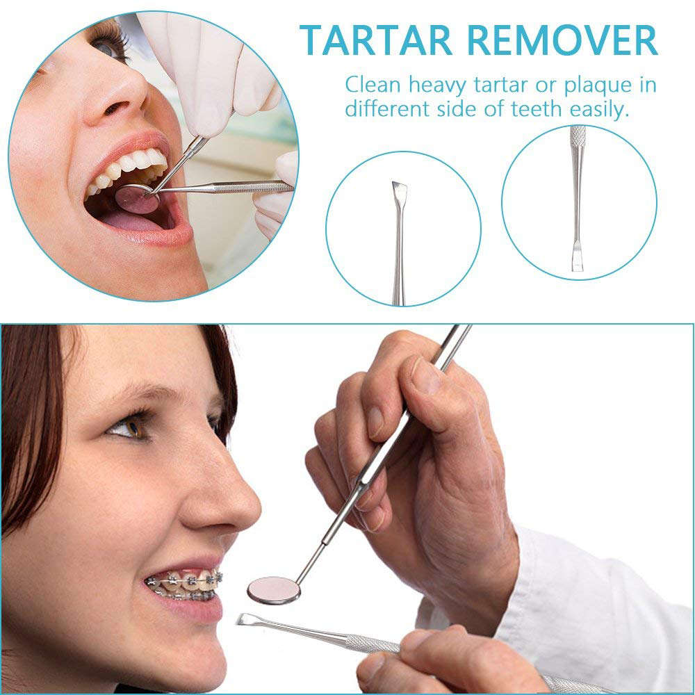 8 in 1 Professional Stainless Steel Dental Tools Kit