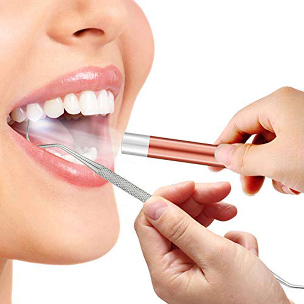 Professional Stainless Steel Dental Tools Kit - 7 Piece