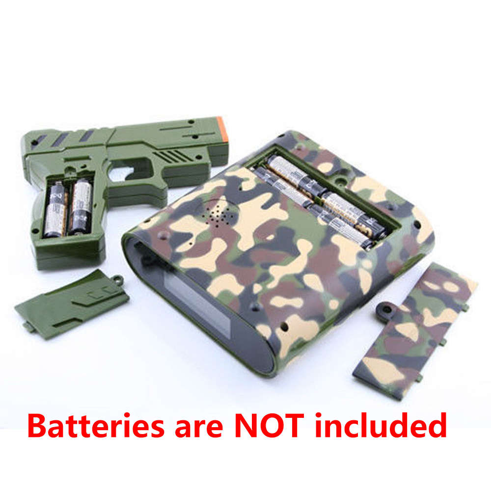 Novelty USB Gun Alarm Clock - Arm Green