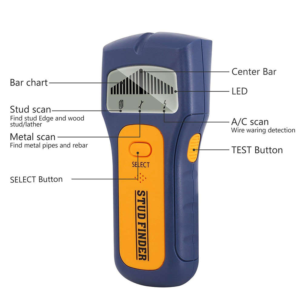 3 in 1 Stud LCD Metal Center Finder