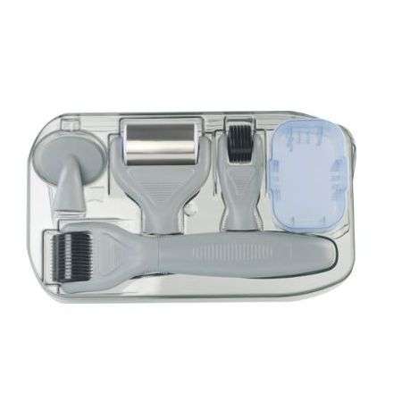 6-in-1 Ice Derma Roller Kit - Grey & Black
