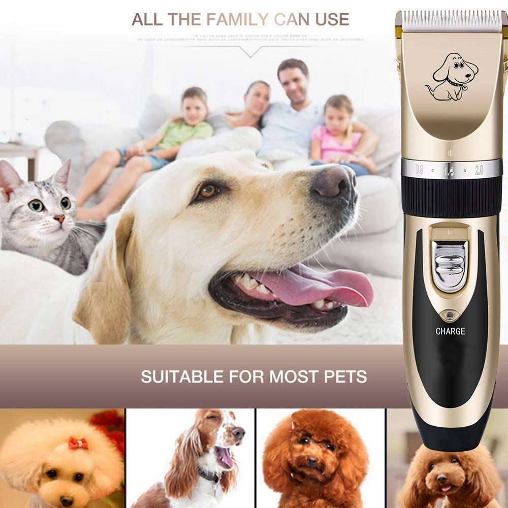 Professional Pet Grooming Clipper Kit - Gold