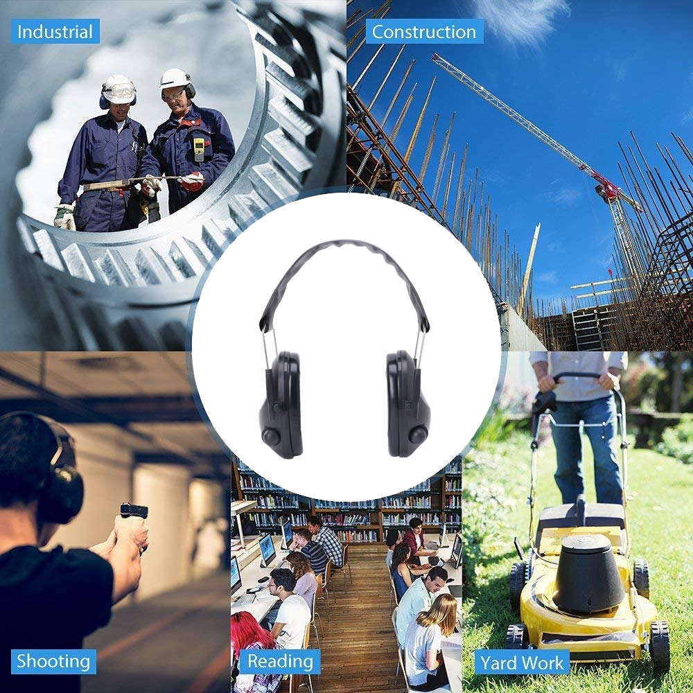 Shooters Hearing Protection Safety Ear Muffs - Black