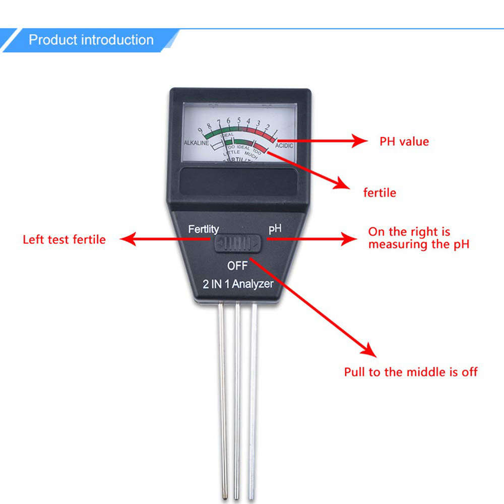 2 in 1 Soil Fertilizer Analyzer with 3 Probes
