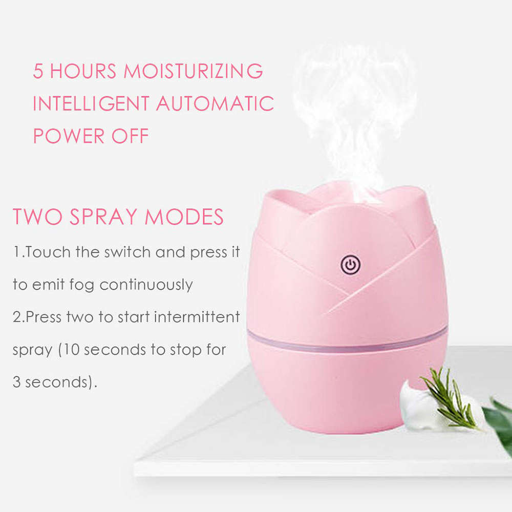 Rose Mini Humidifier - Pink