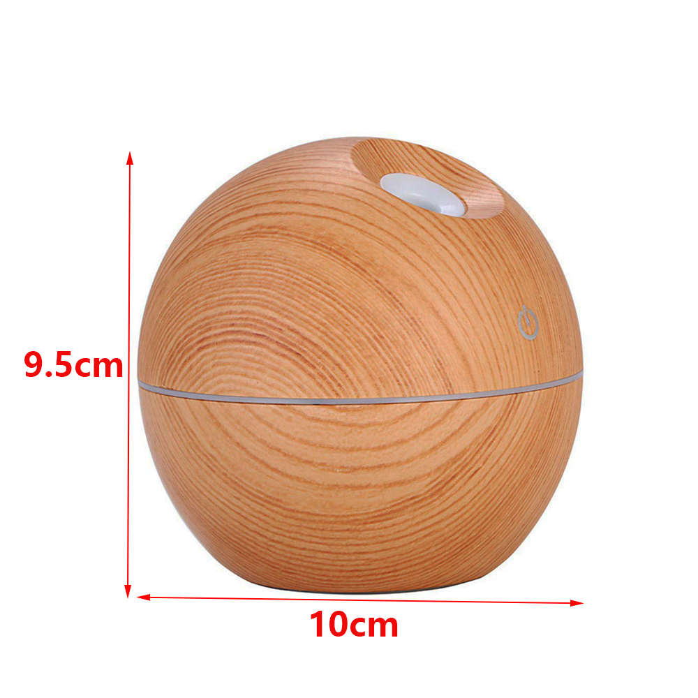Mini 130ml Portable Wood Grain Essential Oil Diffuser