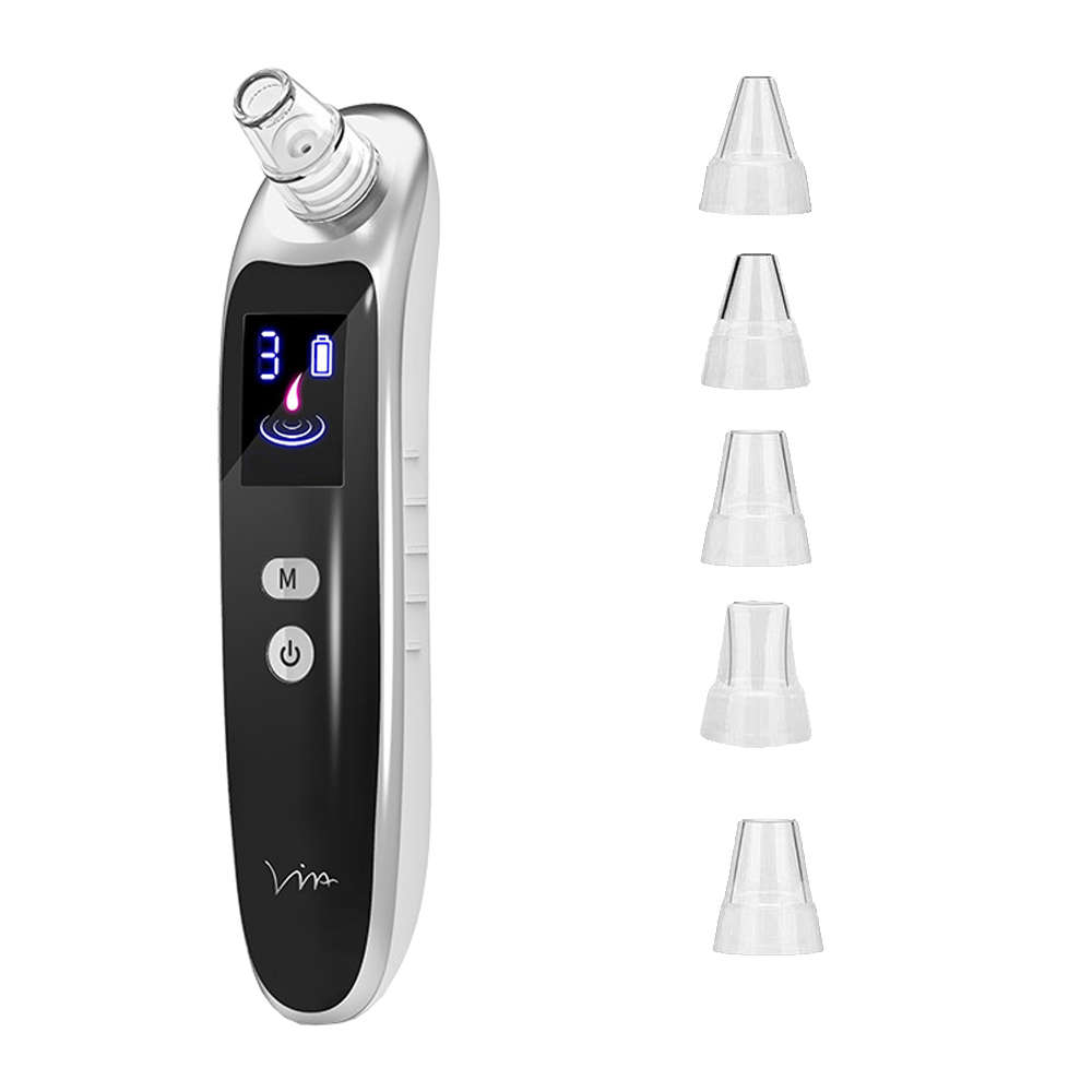 Blackhead Remover Pore Vacuum with 6 Sucker Heads & 3 Suction Modes